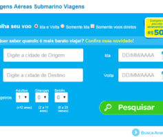 Passagens Aereas Submarino Viagens, Confira o Melhor Preço